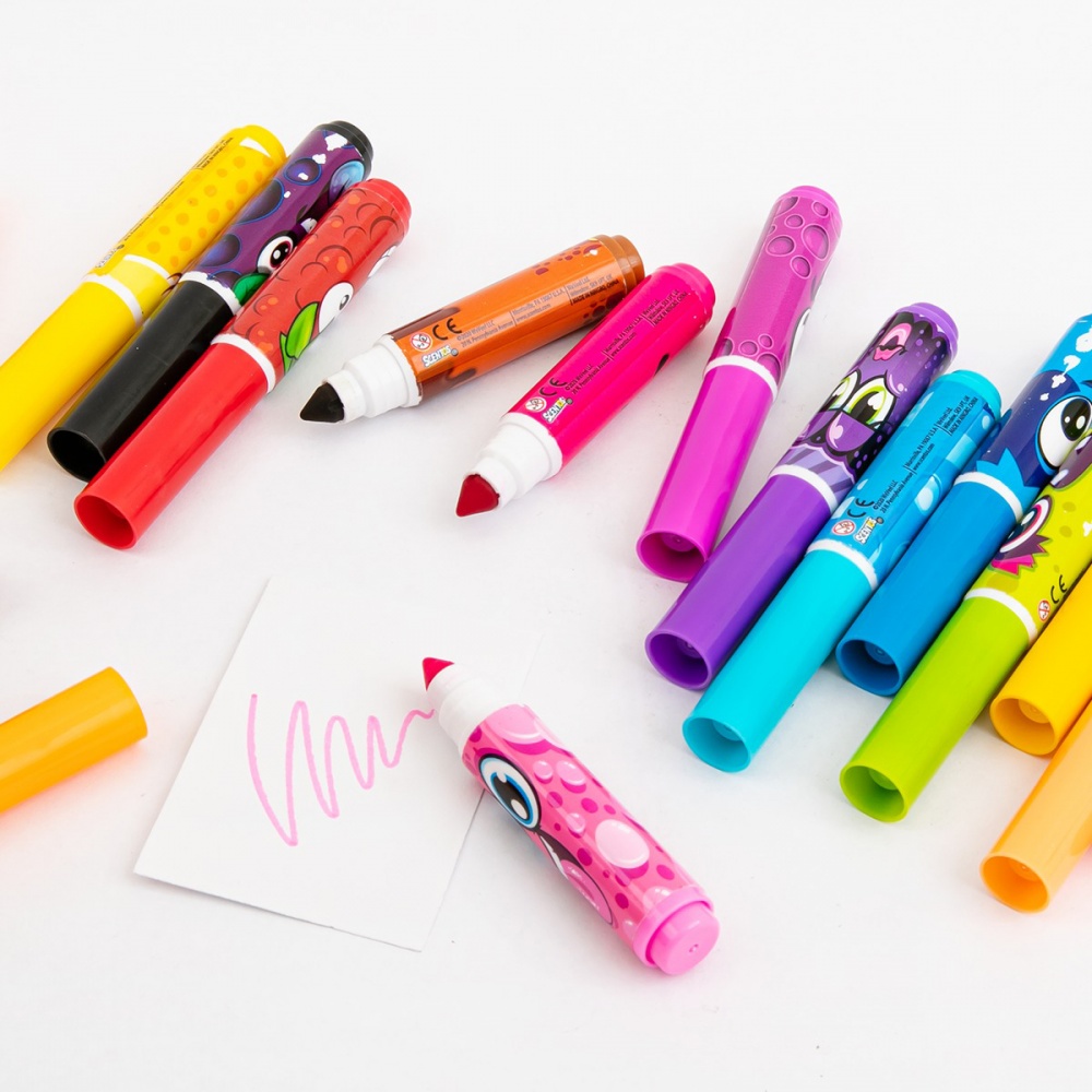 Набір ароматизованих маркерів Scentos Яскраві аромати (16 кольорів) 16755