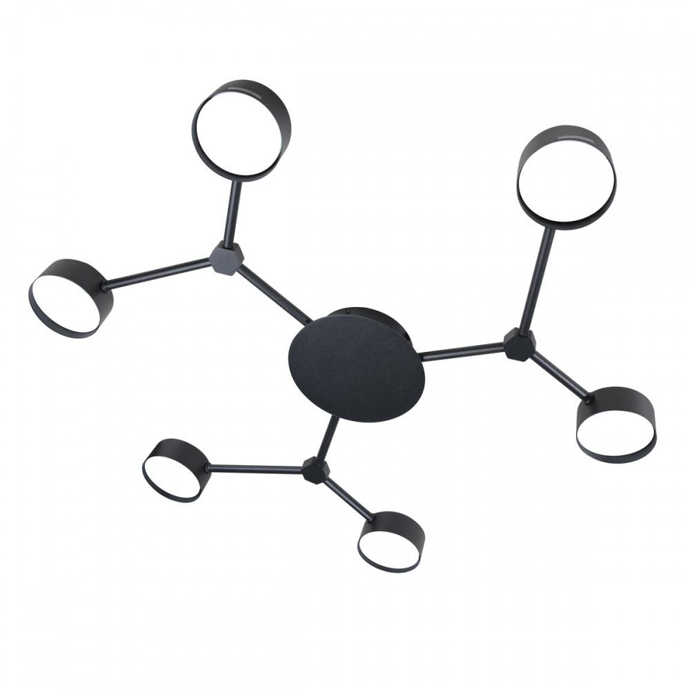Люстра потолочная LIGHT SET BUZYNA 6xGX53 черный
