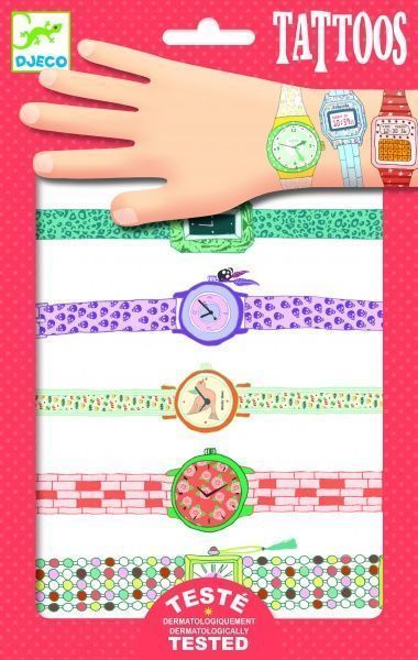 Набор наклеек-татуировок Djeco Часы DJ09588