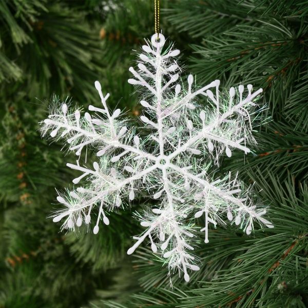 Декорация новогодняя Снежинка 16 см 3 шт. S009-16 
