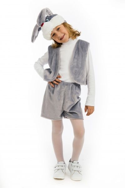 Костюм карнавальний КАРНАВАЛІЯ Зайченя сірий 4-7 років р.116-122 