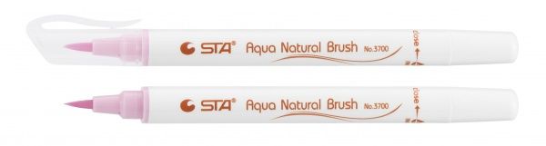 Маркер акварельный STA кисточка AQUA NATURAL BRUSH STA3700-12 светло-розовый 