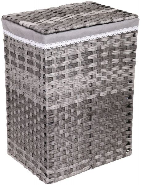 Кошик плетений з текстилем Tony Bridge Basket 39x30x56 см JC16-3AB-1 