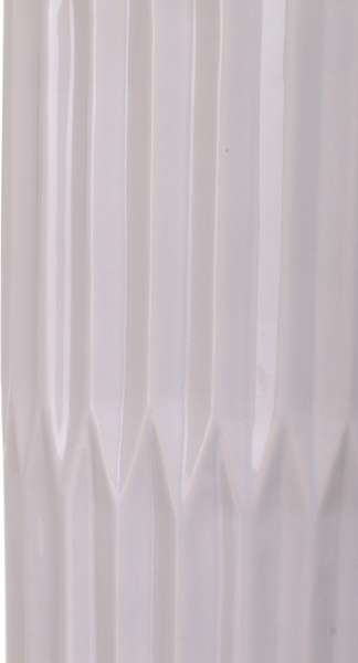 Ваза керамическая серая Clipped 13,5х30 см