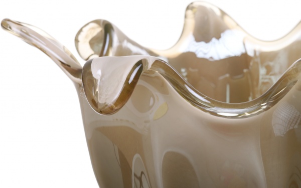 Фруктовница коричневая PIOVRA GRIGIO GREY 40X40X24 White cristal