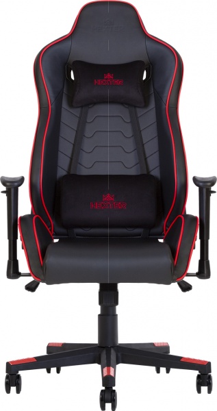 Кресло Nowy Styl HEXTER MX R1D TILT PL70 ECO/02 BLACK/RED FR черный/красный 