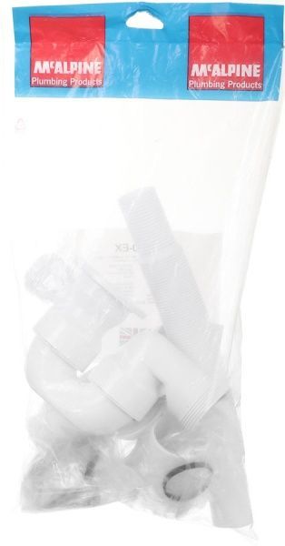 Сифон для ванни McAlpine з гумовою пробкою HC-30 ЕХ