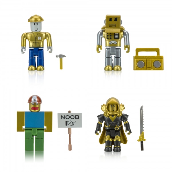 Фігурка колекційна Roblox Jazwares Four Figure Pack Icons – 15th Anniversary Gold Collector's Set ROB0527 