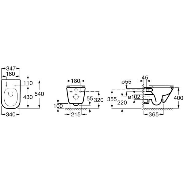 Унітаз підвісний Roca Gap A34H47C000 з сидінням soft-close