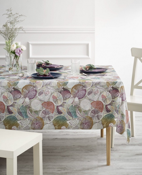 Скатерть Edesia 150x150 см разноцветный Atenas Home 