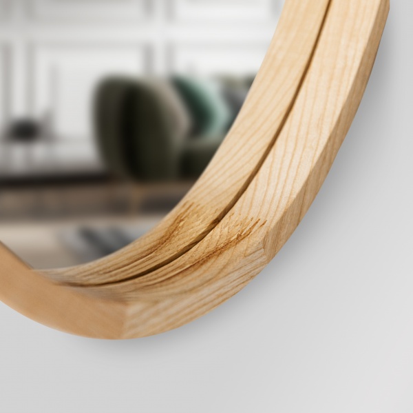 Зеркало настенное Luxury Wood Evolution SLIM ясень натуральный 600x800 мм 