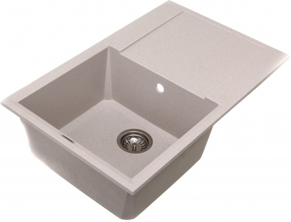 Мийка для кухні ScandiSPA Straight 780 бежева з сифоном 