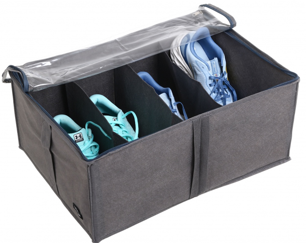 Органайзер складной Organize Grey-O-4 на 4 пары (серый) 200x340x480 мм