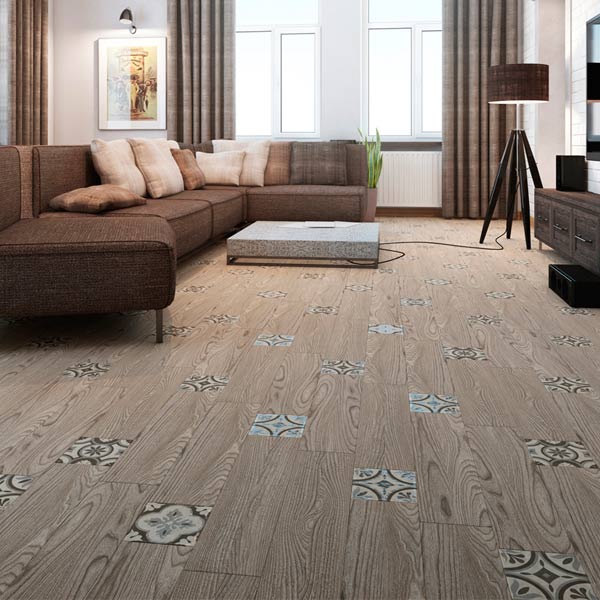 Декор для підлоги Golden Tile Aurora №3 rhombus Мокко 13F330 150х150 мм ректифікат