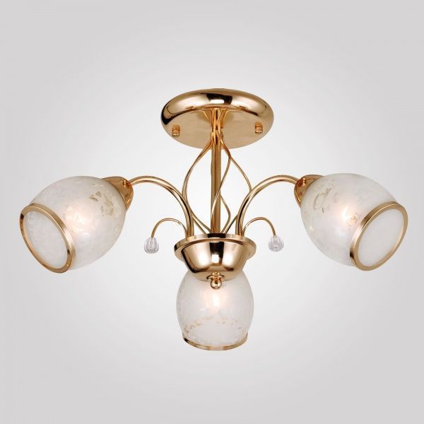 Люстра стельова Strotskis Gabriella 30026/3 3x60 Вт E27 золотий 