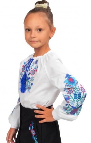 Вышиванка детская Эдельвика р.128 белый 106-19/09 