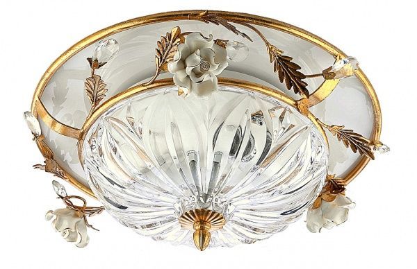 Светильник потолочный Интеркласс НПБ 01-2хХХ-015 2x40 Вт E27 золото 