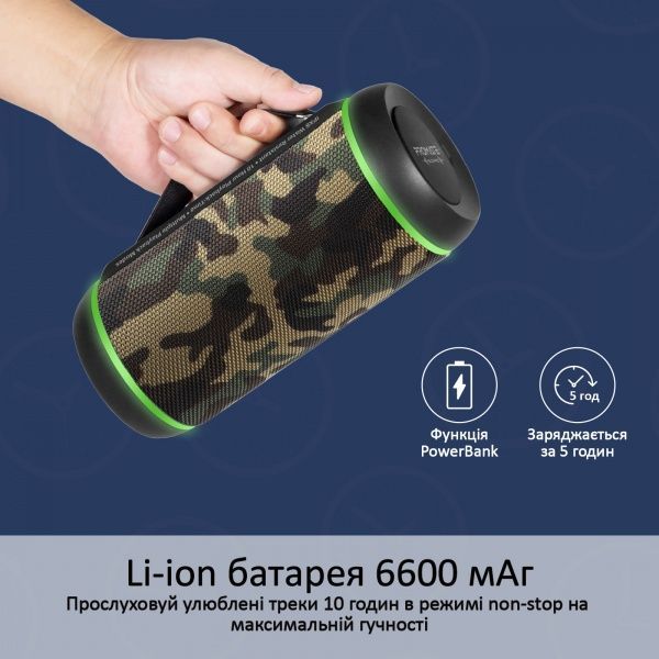 Портативна колонка Promate Silox-Pro 30W IPX6 2.0 camouflage 