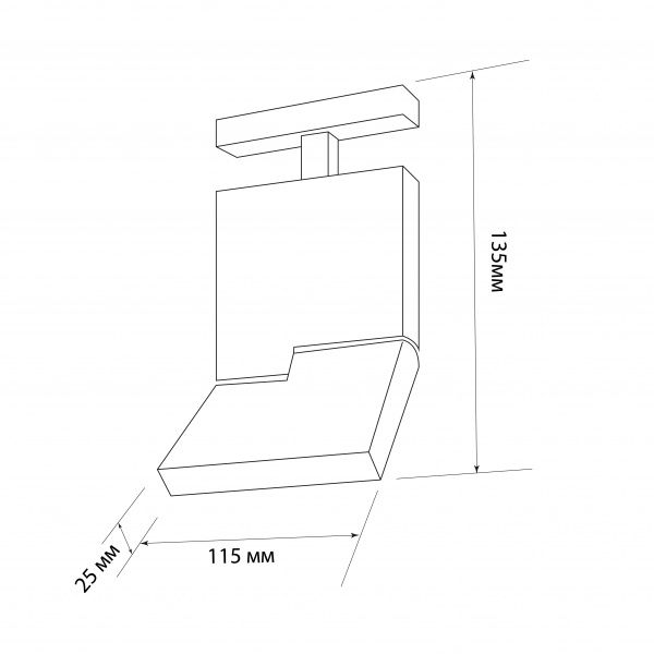Трековый прожектор Светкомплект MTL-G 3046 LED 12 Вт 4000 К черный 