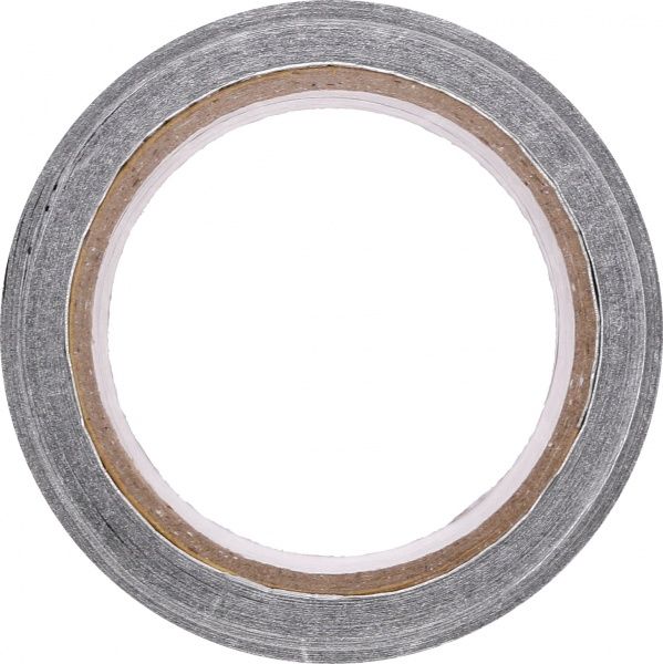 Алюминиевая лента фольгированная самоклеящаяся без лайнера 30 мкм 72 мм х 50 м IndSol 