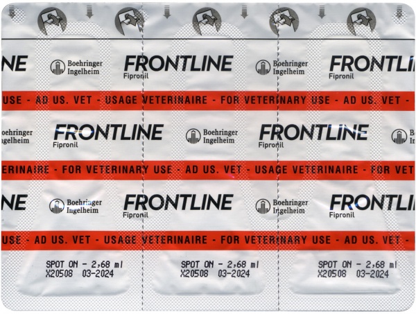 Краплі Frontline від бліх та кліщів для собак Spot-on вага 20-40кг 2,68 мл (за одну піпетку) 159924