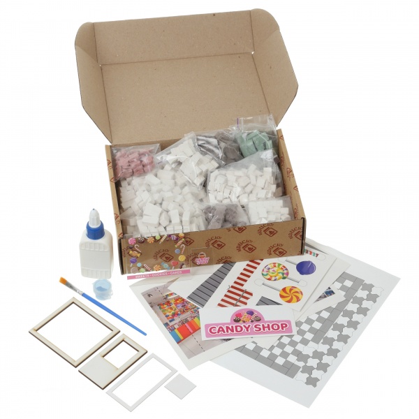 Конструктор із міні-цеглинок Reducio Candy shop Магазин солодощів 71160