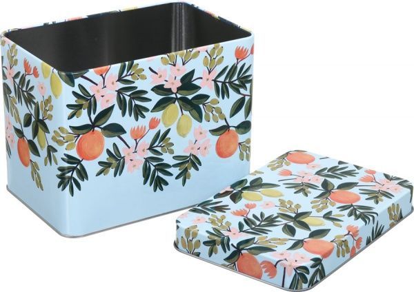 Банка жестяная Leaves 16,5х11х12,5 см