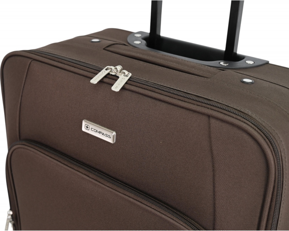 Валіза Compass MS-2502 80 л коричневий 46x27x74 см L