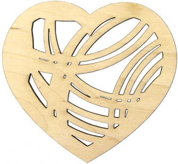 Заготовка Декоративное сердце 9,2х10 см 4 шт. Rosa Talent 