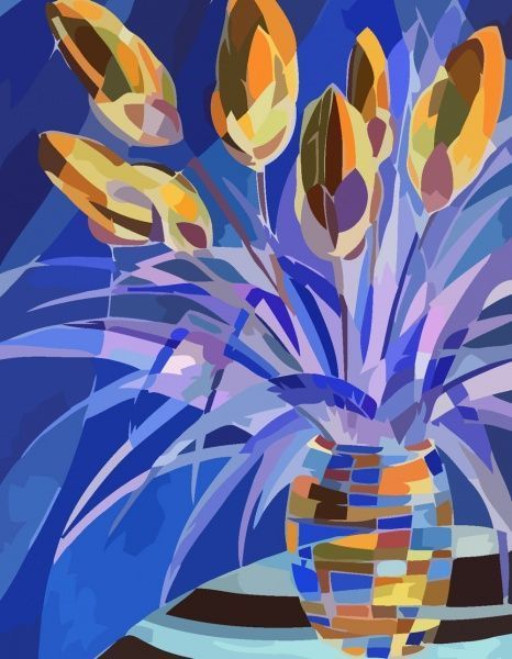 Картина за номерами Весняний букет Rosa Start 