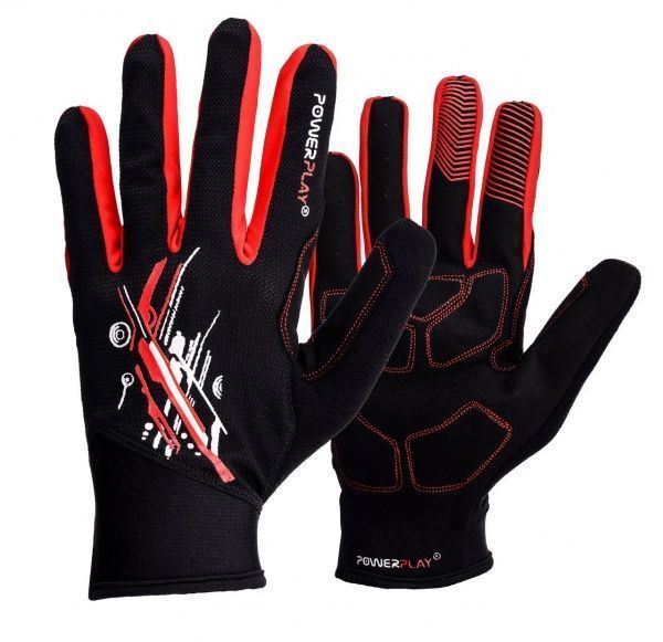 Рукавички PowerPlay PP_6607_XL_Red/Black р. XL чорний