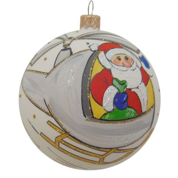 Шар новогодний d100 Снеговик 9467/362 