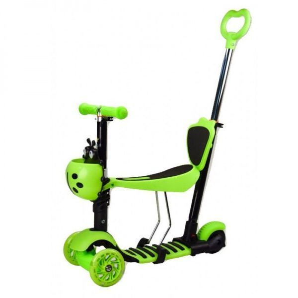 Самокат 3-колісний 5 в 1 зелений SC17099 