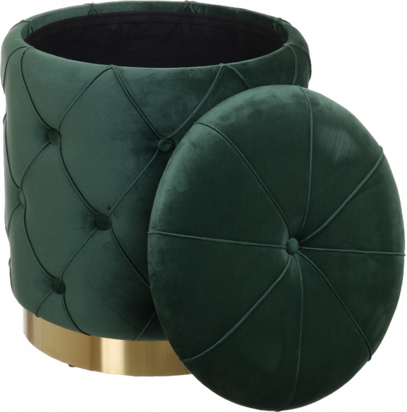 Сундук-пуф Louis зеленый 40х40х44 см 