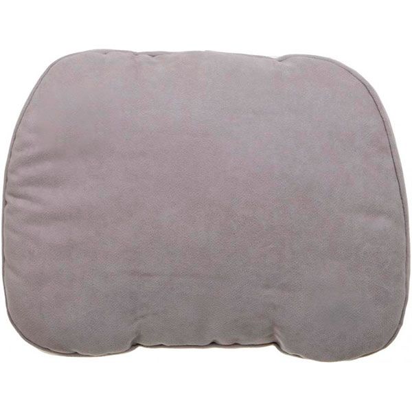 Подушка автомобильная Premium серая ткань/велюр 29x24x3 