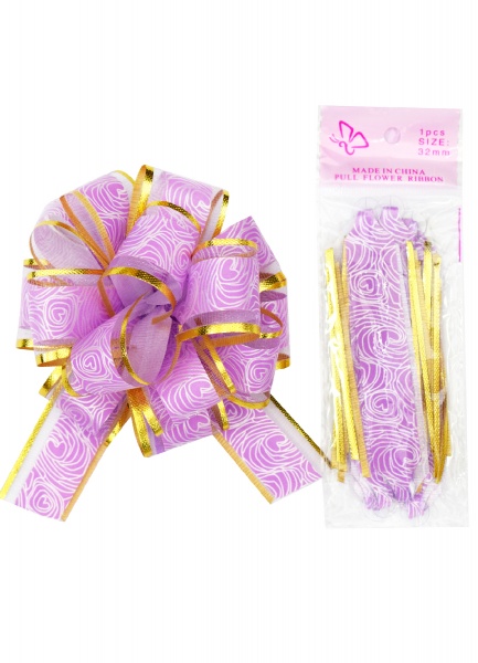 Бантики свет сиреневый 18876 3 см 0,83 м сиреневый 
