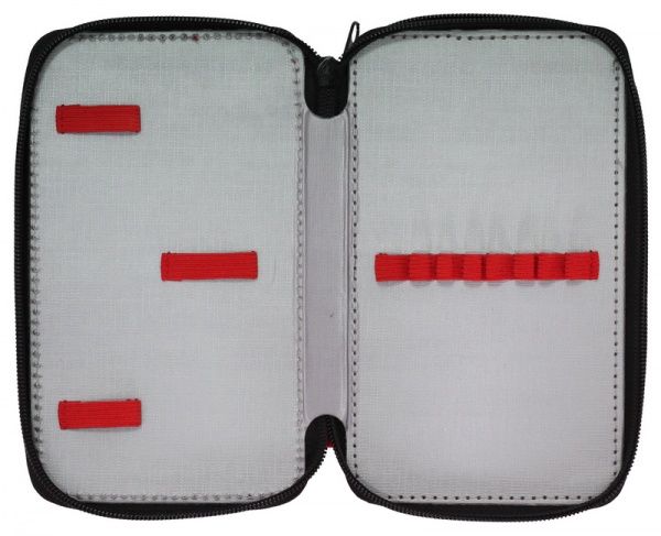 Пенал 2-ярусный Mars 99507 CLASS красный с черным