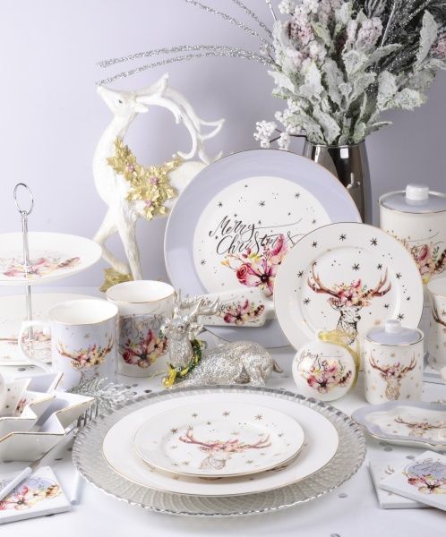 Чашка для чая Рождественский олень 400 мл 924-449 Lefard