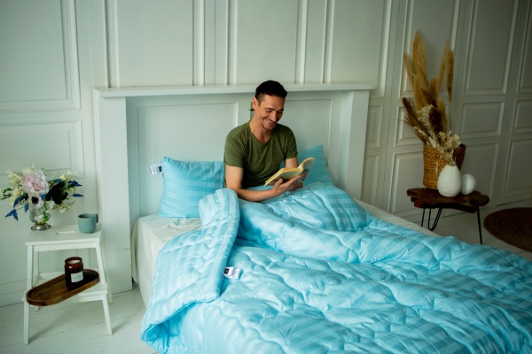 Ковдра Valentino Hand Made №650 Зимова з евкаліптом (2200000857910) 155х215 см MirSon