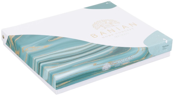 Скатерть Palmer 160x260 см бело-голубой Banian 