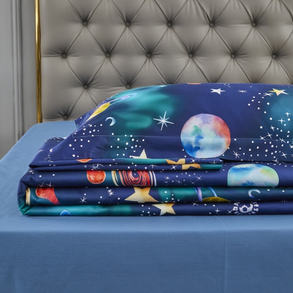 Комплект постільної білизни Saturnia 1.5 різнокольоровий La Nuit 