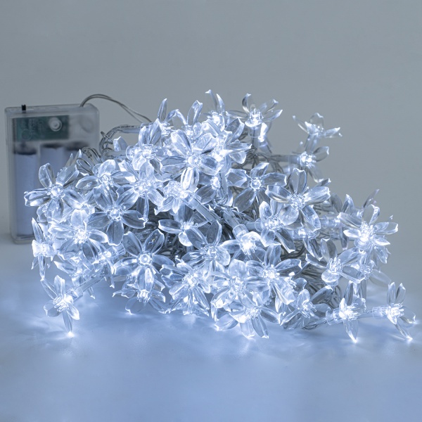 Декоративная гирлянда Altalusse (INL-2708B-80 Cold) встроенный светодиод (LED) 80 ламп 10 м 