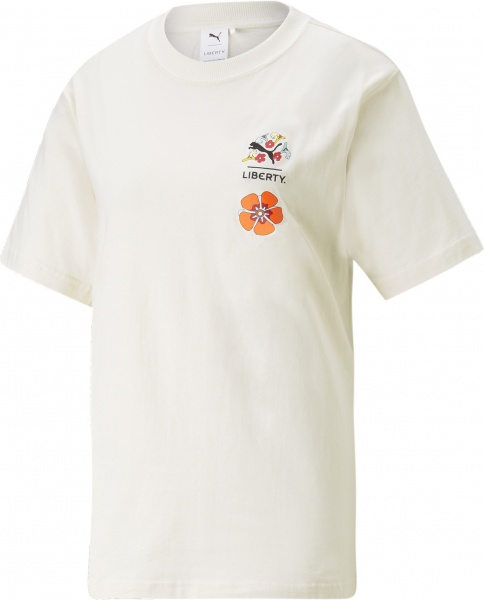 Футболка Puma PUMA X LIBERTY GRAPHIC TEE 53982965 р.XS бежевый