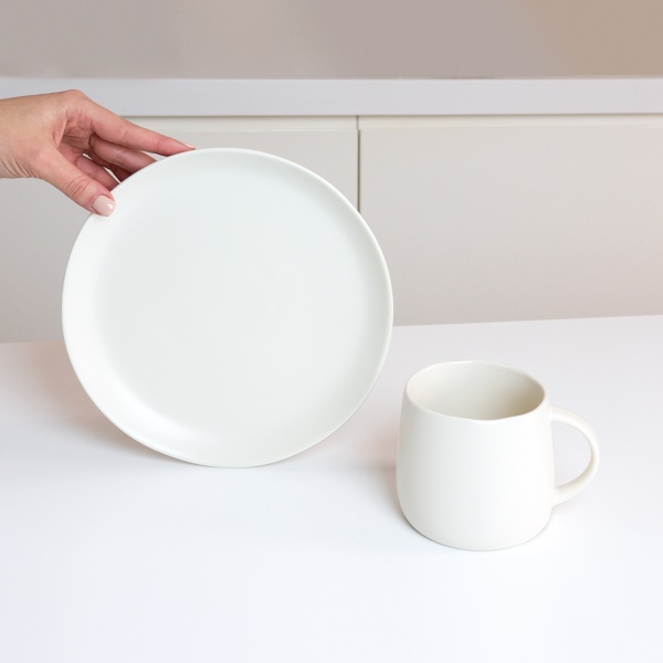 Тарілка обідня Досконалість 25 см біла MVM