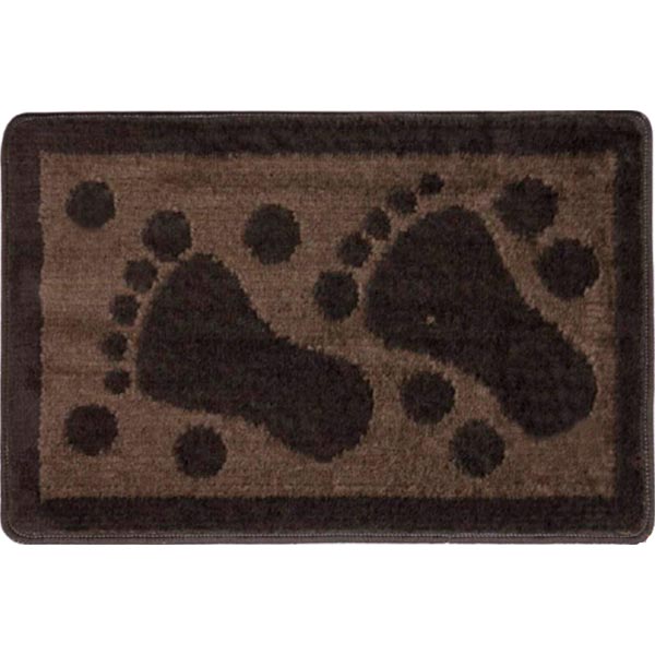 Килимок для ванної кімнати Dariana Лапки 40х60 сірий