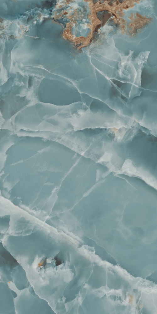 Плитка Cerossa Ceramica MARMO ONICE TEAL high glossy 60х120 см