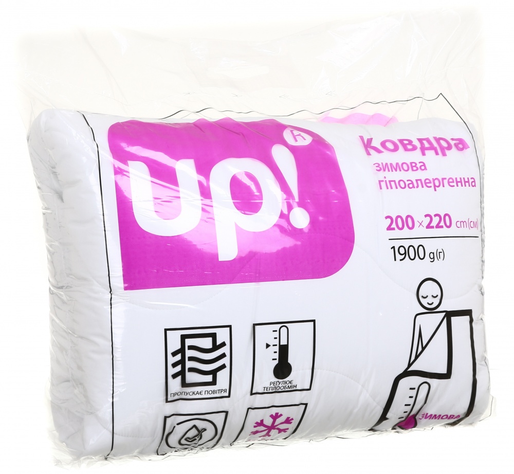 Одеяло 200x220 см UP! (Underprice) белый