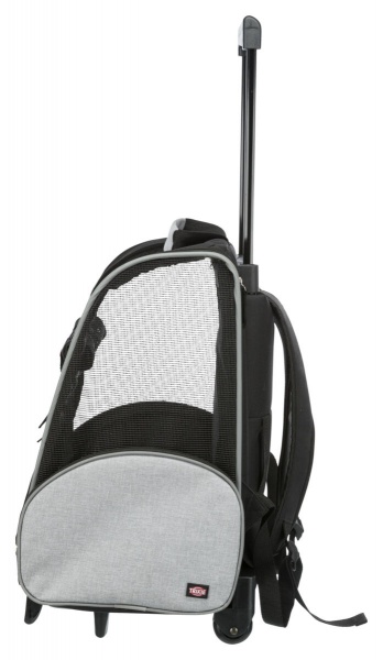 Сумка-рюкзак Trixie для собак Trolley з поліестеру чорний із срим до 8 кг (2880) 