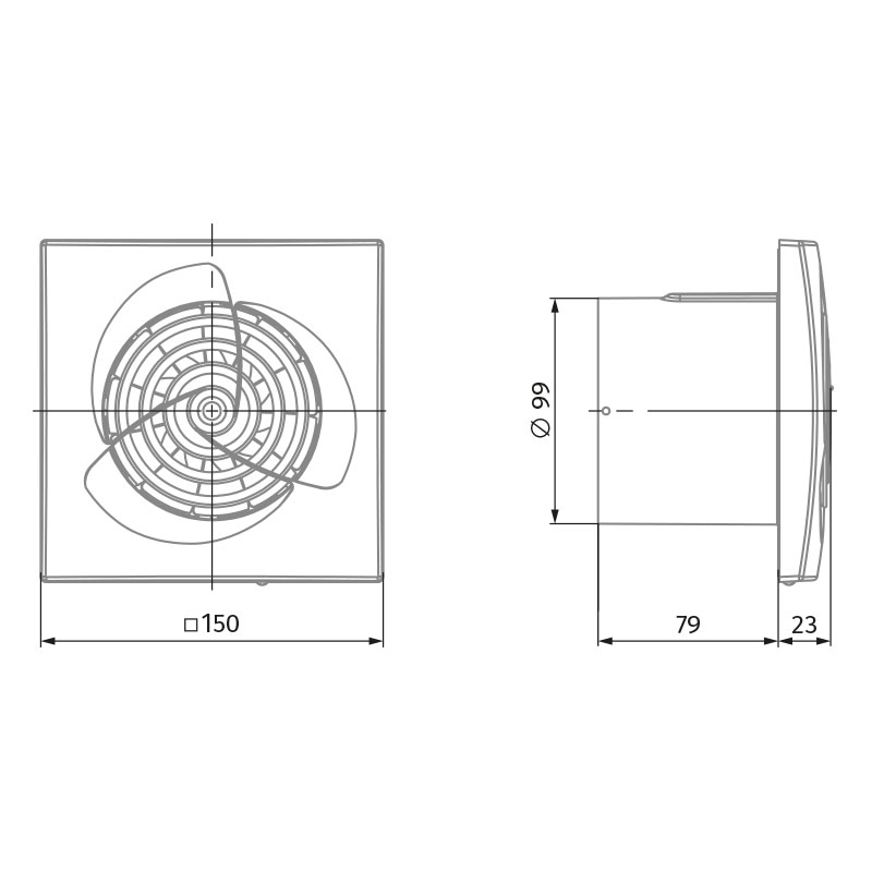 Вытяжной вентилятор Blauberg TRIO 100