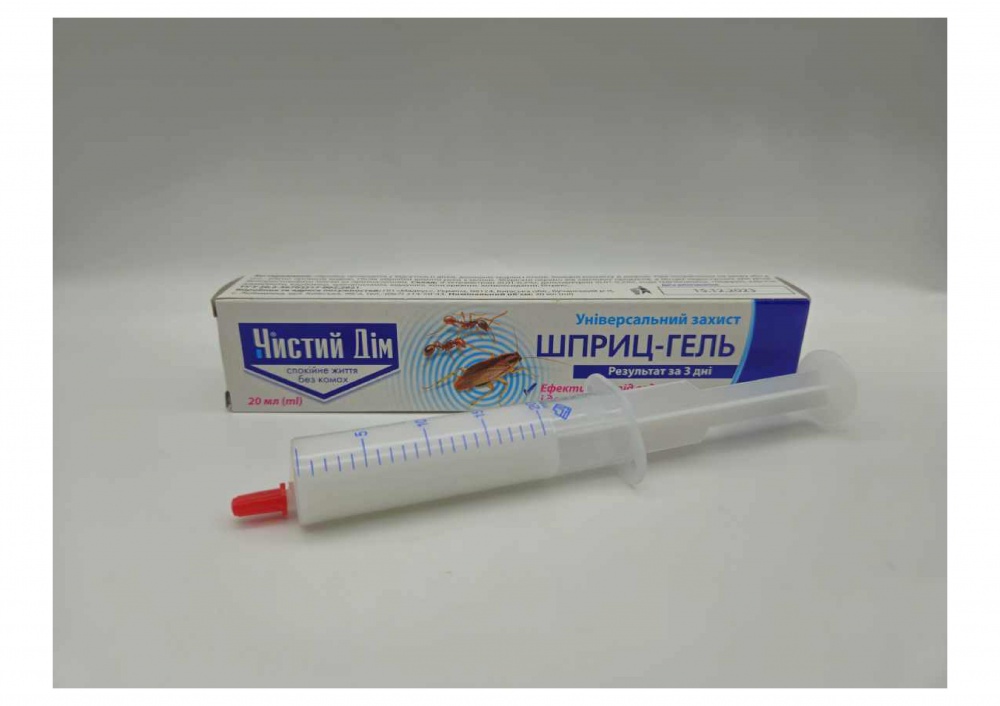 Шприц-гель Чистий Дім від тарганів та мурах 20 мл